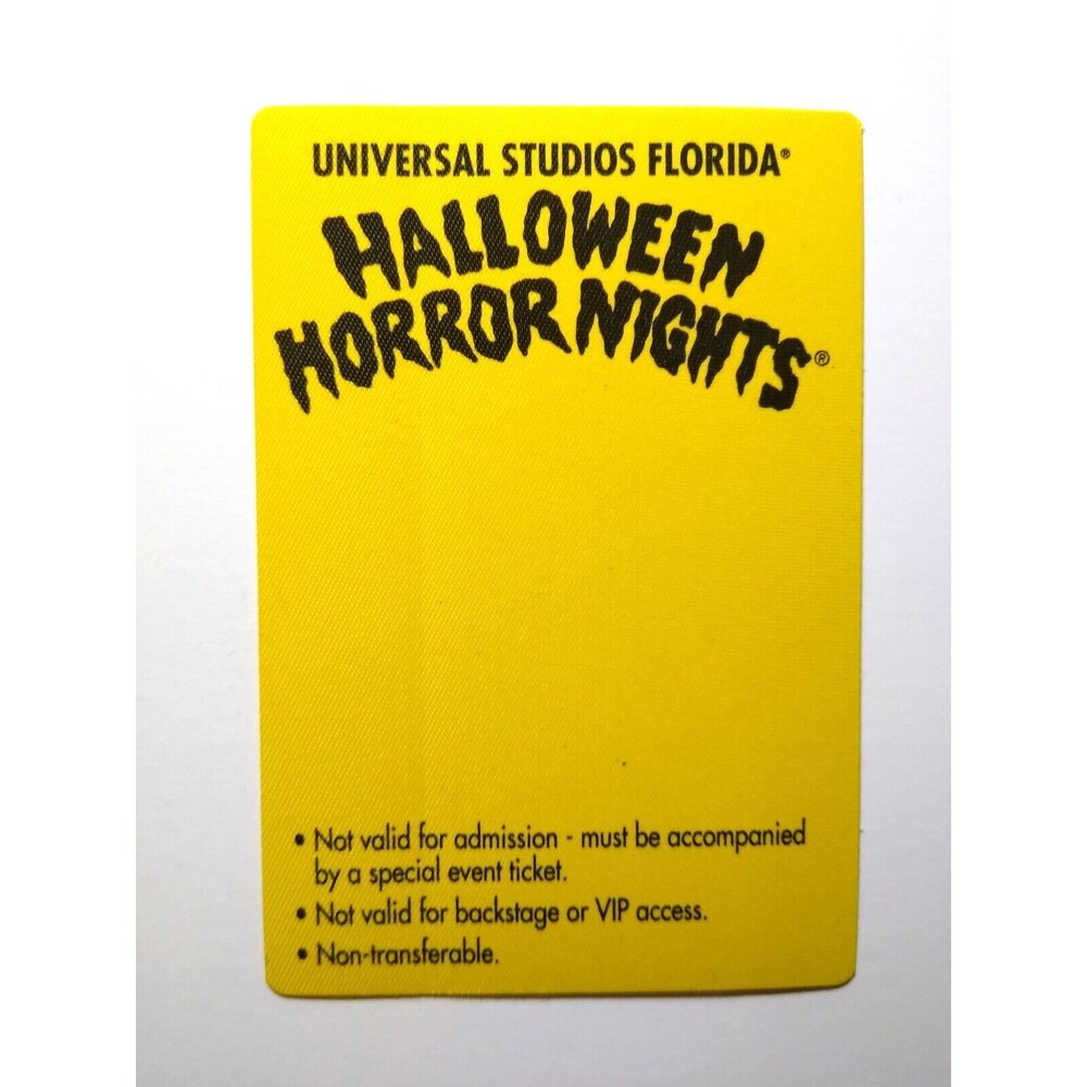Vintage Halloween Horror Nights Famous Monsters Event Fabric Pass Universal Fla